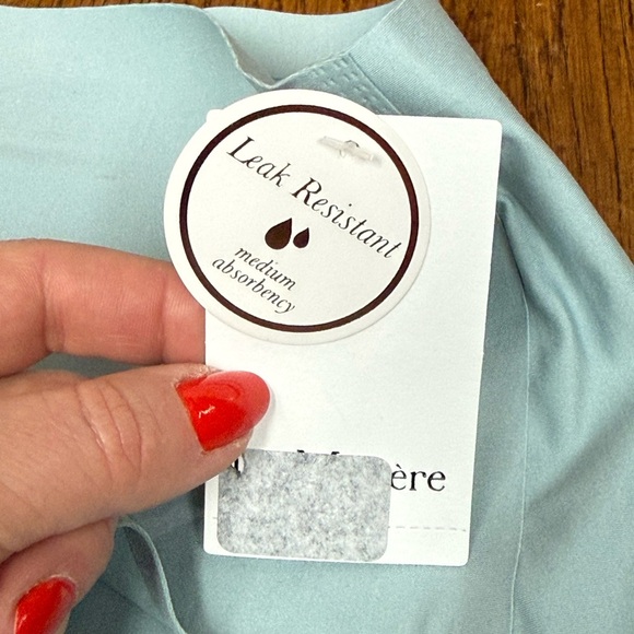 Le Mystère Smooth Shape Leak Resistant Brief Medium Misty Blue, Medium, New - Picture 5 of 6